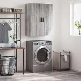 Sonoma gray wall cabinet 69.5x34x90 cm by , Sideboards - Ref: Foro24-828434, Price: 72,67 €, Discount: %