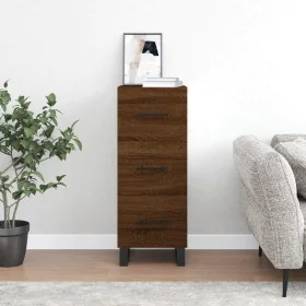 Engineered wood brown oak sideboard 34.5x34x90 cm by , Sideboards - Ref: Foro24-828635, Price: 77,60 €, Discount: %