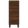 Aparador madera de ingeniería marrón roble 34,5x34x90 cm de , Aparadores - Ref: Foro24-828635, Precio: 77,60 €, Descuento: %