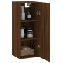 Brown oak wall cabinet 34.5x34x90 cm by , Sideboards - Ref: Foro24-828843, Price: 47,66 €, Discount: %