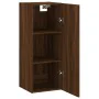 Brown oak wall cabinet 34.5x34x90 cm by , Sideboards - Ref: Foro24-828843, Price: 47,66 €, Discount: %