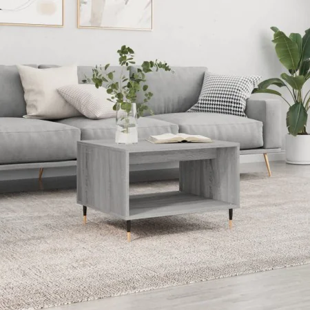 Mesa de centro madera de ingeniería gris Sonoma 60x50x40 cm de , Mesas de centro - Ref: Foro24-829250, Precio: 43,96 €, Descu...