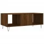 Kaffeetisch aus braunem Eichenfurnierholz 102x50x40 cm von , Couchtisch - Ref: Foro24-829299, Preis: 64,23 €, Rabatt: %
