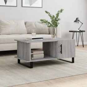 Graue Sonoma-Sperrholz-Couchtisch 90x50x40 cm von , Couchtisch - Ref: Foro24-829514, Preis: 67,38 €, Rabatt: %