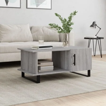 Graue Sonoma-Sperrholz-Couchtisch 90x50x40 cm von , Couchtisch - Ref: Foro24-829514, Preis: 67,30 €, Rabatt: %
