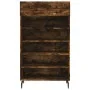 Engineered wood smoked oak shoemaker 60x35x105 cm by , Closets and storage - Ref: Foro24-829633, Price: 56,79 €, Discount: %