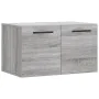Engineered wood Sonoma gray wall cabinet 60x36.5x35 cm by , Lockers and storage cabinets - Ref: Foro24-830050, Price: 34,28 €...