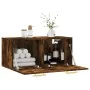 Wandschrank aus geräucherter Eichen-Ingenieurholz 80x36,5x35 cm. von , Schließfächer und Lagerschränke - Ref: Foro24-830065, ...