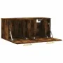 Wandschrank aus geräucherter Eichen-Ingenieurholz 80x36,5x35 cm. von , Schließfächer und Lagerschränke - Ref: Foro24-830065, ...