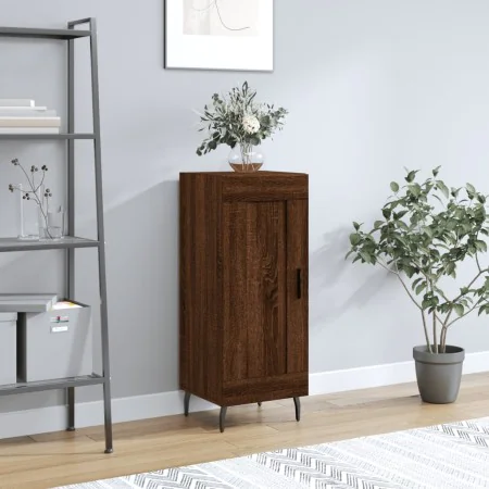 Engineered wood brown oak sideboard 34.5x34x90 cm by , Sideboards - Ref: Foro24-830467, Price: 69,56 €, Discount: %