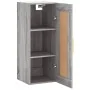 Armario de pared madera de ingeniería gris Sonoma 34,5x34x90 cm de , Aparadores - Ref: Foro24-830490, Precio: 49,44 €, Descue...
