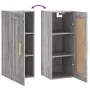 Armario de pared madera de ingeniería gris Sonoma 34,5x34x90 cm de , Aparadores - Ref: Foro24-830490, Precio: 49,44 €, Descue...