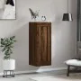 Engineered wood brown oak wall cabinet 34.5x34x90 cm by , Sideboards - Ref: Foro24-830515, Price: 54,63 €, Discount: %