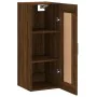 Engineered wood brown oak wall cabinet 34.5x34x90 cm by , Sideboards - Ref: Foro24-830515, Price: 54,63 €, Discount: %