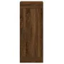 Engineered wood brown oak wall cabinet 34.5x34x90 cm by , Sideboards - Ref: Foro24-830515, Price: 54,63 €, Discount: %