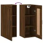 Engineered wood brown oak wall cabinet 34.5x34x90 cm by , Sideboards - Ref: Foro24-830515, Price: 54,63 €, Discount: %