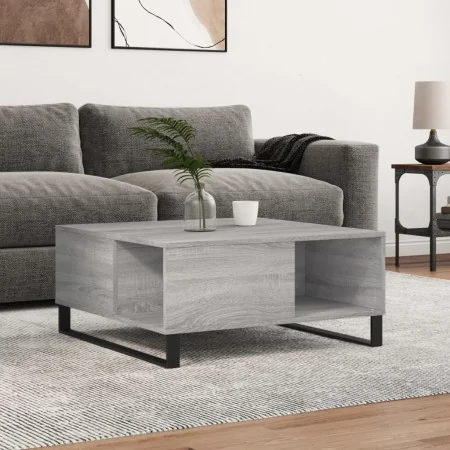 Mesa de centro madera contrachapada gris Sonoma 80x80x36,5 cm de , Mesas de centro - Ref: Foro24-830794, Precio: 85,03 €, Des...