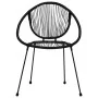 Sillas de jardín 2 unidades ratán de PVC negro de , Sillas de jardín - Ref: Foro24-48566, Precio: 201,92 €, Descuento: %