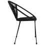 Sillas de jardín 2 unidades ratán de PVC negro de , Sillas de jardín - Ref: Foro24-48566, Precio: 201,92 €, Descuento: %