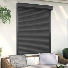 Anthrazitgraue Aluminiumjalousie 120x150 cm von , Fensterläden - Ref: Foro24-144984, Preis: 256,74 €, Rabatt: %