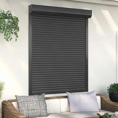 Anthrazitgraue Aluminiumjalousie 120x150 cm von , Fensterläden - Ref: Foro24-144984, Preis: 256,74 €, Rabatt: %