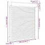 Anthrazitgraue Aluminiumjalousie 120x150 cm von , Fensterläden - Ref: Foro24-144984, Preis: 256,74 €, Rabatt: %