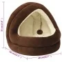 Brown and cream cat bed 40x40x35 cm by , Cat beds - Ref: Foro24-171399, Price: 31,58 €, Discount: %