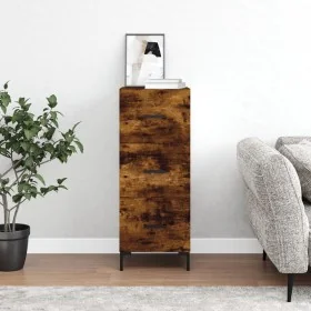 Ingenieurholz-Vitrine, geräucherter Eichenholz-Look, 34,5x34x90 cm. von , Sideboards - Ref: Foro24-828609, Preis: 74,90 €, Ra...
