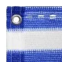 Balkonmarkise aus blauem und weißem HDPE 120x600 cm von , Sonnenschirme - Ref: Foro24-310895, Preis: 28,25 €, Rabatt: %