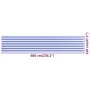 Balkonmarkise aus blauem und weißem HDPE 120x600 cm von , Sonnenschirme - Ref: Foro24-310895, Preis: 28,25 €, Rabatt: %