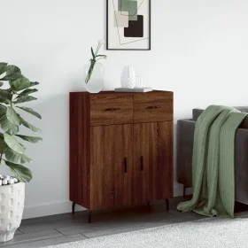 Engineered wood brown oak sideboard 69.5x34x90 cm by , Sideboards - Ref: Foro24-828003, Price: 115,07 €, Discount: %
