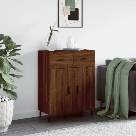 Engineered wood brown oak sideboard 69.5x34x90 cm by , Sideboards - Ref: Foro24-828003, Price: 115,07 €, Discount: %