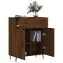 Engineered wood brown oak sideboard 69.5x34x90 cm by , Sideboards - Ref: Foro24-828003, Price: 115,07 €, Discount: %
