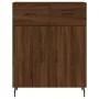 Engineered wood brown oak sideboard 69.5x34x90 cm by , Sideboards - Ref: Foro24-828003, Price: 115,07 €, Discount: %