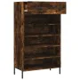 Engineered wood smoked oak shoemaker 60x35x105 cm by , Closets and storage - Ref: Foro24-829625, Price: 79,41 €, Discount: %