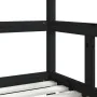 Kinderbettgestell aus schwarzem Kiefernholz, 70x140 cm. von , Kinderbetten und Betten für Kinder - Ref: Foro24-834512, Preis:...