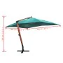 Floating umbrella Melia green 300x400 cm by , Umbrellas - Ref: Foro24-40079, Price: 252,27 €, Discount: %
