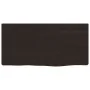 Wall shelf made of treated dark brown oak wood 40x20x4 cm by , Shelves and shelves - Ref: Foro24-363744, Price: 13,66 €, Disc...