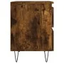 Engineered wood smoked oak bedside table 40x35x50 cm by , Nightstands - Ref: Foro24-826886, Price: 43,02 €, Discount: %