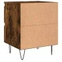 Engineered wood smoked oak bedside table 40x35x50 cm by , Nightstands - Ref: Foro24-826886, Price: 43,02 €, Discount: %