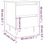 Nachttisch aus geräucherter Eichen-Ingenieurholz 40x35x50 cm. von , Nachttische - Ref: Foro24-826886, Preis: 43,02 €, Rabatt: %
