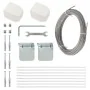 Balcony screen awning, white Oxford fabric, 120x240 cm. by , Umbrellas - Ref: Foro24-148495, Price: 34,47 €, Discount: %