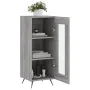 Ingenieurholz-Sideboard in Sonoma-Grau 34,5x34x90 cm von , Sideboards - Ref: Foro24-828770, Preis: 43,33 €, Rabatt: %