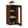 Engineered wood brown oak sideboard 34.5x34x90 cm by , Sideboards - Ref: Foro24-828787, Price: 55,50 €, Discount: %