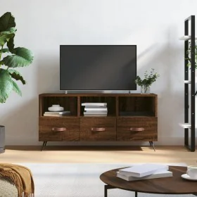 Mueble de TV madera de ingeniería marrón roble 102x36x50 cm de , Muebles TV - Ref: Foro24-829011, Precio: 56,05 €, Descuento: %