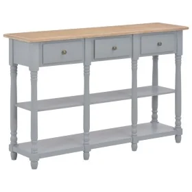 Graue MDF-Konsolentisch 120x30x76 cm von , Seitentische - Ref: Foro24-280017, Preis: 153,27 €, Rabatt: %
