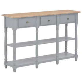 Gray MDF console table 120x30x76 cm by , Side tables - Ref: Foro24-280017, Price: 153,27 €, Discount: %