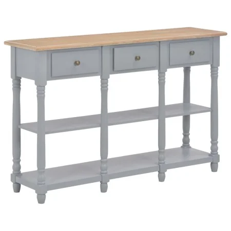 Gray MDF console table 120x30x76 cm by , Side tables - Ref: Foro24-280017, Price: 153,27 €, Discount: %