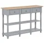 Gray MDF console table 120x30x76 cm by , Side tables - Ref: Foro24-280017, Price: 153,27 €, Discount: %