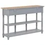 Gray MDF console table 120x30x76 cm by , Side tables - Ref: Foro24-280017, Price: 153,27 €, Discount: %
